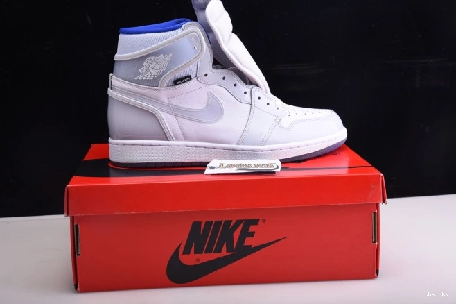 Cheap TB Air Zoom Jordan CK6637-104 Racer Retro 1 High White Blue 0825
